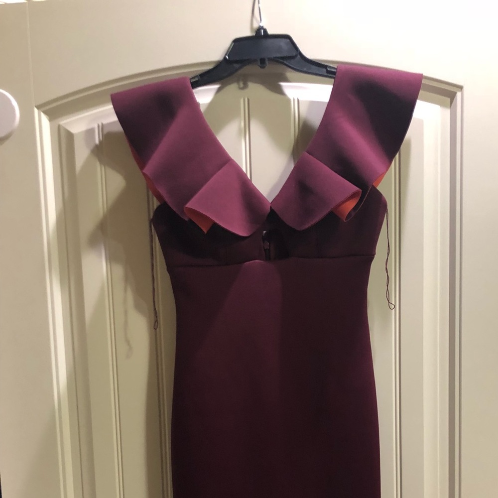 Burgundy formal dress
